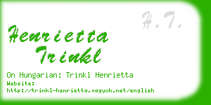 henrietta trinkl business card